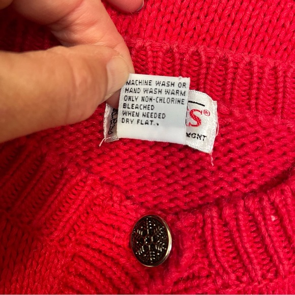 Vintage ORVIS Holiday Button Up Sweater! RARE Size M - Picture 5 of 5